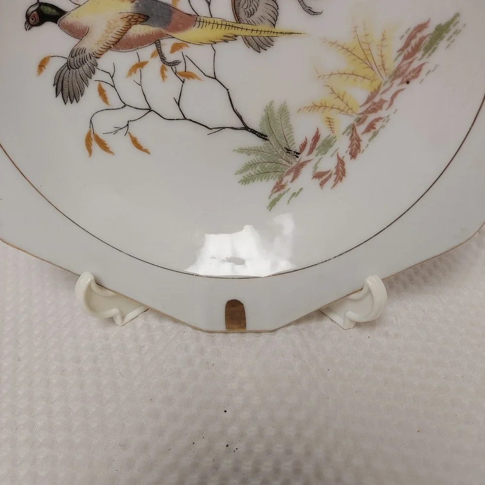 Vintage Norlean Japan Bird Plate Trinket Dish Ash Tray 8